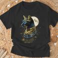 古代エジプト エジプト神 猫 エジプト学 ツタンカーメンバステット Tシャツ 高齢者への贈り物