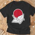 大きな折り鶴と夕日 Tシャツ 高齢者への贈り物