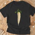 大根 ビーガン ベジタリアン 野菜 ラブ 大根 Tシャツ 高齢者への贈り物