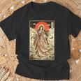 天照神道 女神 日本神話 浮世絵 Tシャツ 高齢者への贈り物