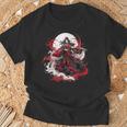 女の子 刀 刀 侍 ヴィンテージ 戦闘機 レトロ デザイン Tシャツ 高齢者への贈り物