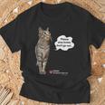 家にいてほしいねこ、うずら 猫 かわいい Cat Tシャツ 高齢者への贈り物