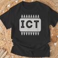 情報技術ict技術者 Tシャツ 高齢者への贈り物