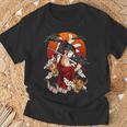 戦士芸者w鬼マスク Tシャツ 高齢者への贈り物
