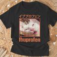 日本のイブプロフェン猫ミーム Tシャツ 高齢者への贈り物