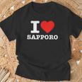 札幌大好き- I Loveapporo Tシャツ 高齢者への贈り物