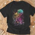 水彩画のクラゲアート。 Tシャツ 高齢者への贈り物