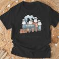 汽車とシマエナガ Tシャツ 高齢者への贈り物
