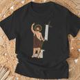 洗礼者聖ヨハネ。キリスト教の聖人 Tシャツ 高齢者への贈り物