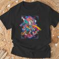 浮世絵シリーズ 踊る猫芸妓 サバトラ Tシャツ 高齢者への贈り物
