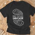 牡蠣iバッドマザーシャッカーi真珠貝の牡蠣 Tシャツ 高齢者への贈り物