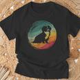 狆犬のレトロなデザイン Tシャツ 高齢者への贈り物