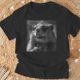 生意気に笑うマーモット、面白い動物、面白いマーモット Tシャツ 高齢者への贈り物