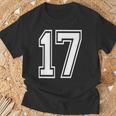 番号17インチ ホワイト Tシャツ 高齢者への贈り物