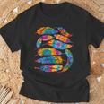 絞り染め カラーフェザー アメリカ インディアン プライド ネイティブアメリカン Tシャツ 高齢者への贈り物