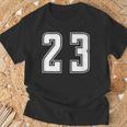 背番号 23 チーム短大スポーツ背番号付きユニフォーム Tシャツ 高齢者への贈り物