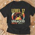 面白い17歳の誕生日 17歳 ギフト レベル17 アンロック Tシャツ 高齢者への贈り物