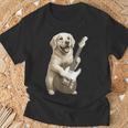 面白いtシャツ ゴールデンレトリバー 犬 ギター イヌ メンズ グッズ かわいい おもしろ 面白い 服 ネタ Tシャツ 高齢者への贈り物