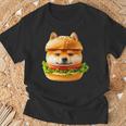 面白いtシャツ 柴犬 犬 イヌ ハンバーガー メンズ 犬好き グッズ かわいい おもしろ 面白い 服 ネタ 長袖tシャツ Tシャツ 高齢者への贈り物