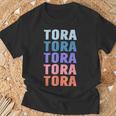 面白いギフトネーム Tora 名前入り Tシャツ 高齢者への贈り物