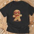 面白いサングラス ジンジャーブレッドマン ビスケット愛好家のための服 Tシャツ 高齢者への贈り物