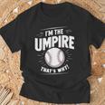 面白い野球審判シャツ メンズ I Am The Umpire Tシャツ 高齢者への贈り物