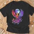 鳳凰 満月 鳥 神話 鳥 若返り Tシャツ 高齢者への贈り物