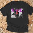 黒ちゃぼ。 ちゃぼデザイン 鶏をテーマにしたスタイリッシュなアート Tシャツ 高齢者への贈り物