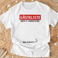 17th Birthday Party Guest Book 17 Years Man Woman T-Shirt Gifts for Old Men