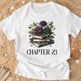 23rd Birthday Chapter 23 Bookish Spicy Book Dark Romance T-Shirt Gifts for Old Men