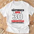 30th Birthday Party Guest List Guest Book 30th Birthday T-Shirt Gifts for Old Men