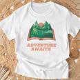 Adventure Awaits a Idea For Book Lovers T-Shirt Gifts for Old Men