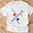 Bauhausムーブメントtシャツ、1923年建築作品。 Tシャツ 高齢者への贈り物