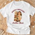 Book Lover Bookish Reading Squad Oops I Bought Another Book T-Shirt Gifts for Old Men