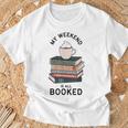 My Weekend Is All Booked Book Lovers Bookish Women T-Shirt Gifts for Old Men