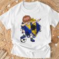 Dabbingoccer Boy Bosnien Herzegowina Lovers Trikot Bosnien T-Shirt Geschenke für alte Männer