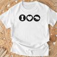 De Ratas I Love Rat De Ratas Camiseta unisex Regalos para ancianos