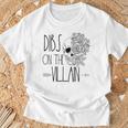 Dibs On The Villain Dark Romance Reader Romantasy Book Lover T-Shirt Gifts for Old Men