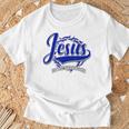 Diseño Religioso Cristiano Español Con Mensaje De Jesús Camiseta unisex Regalos para ancianos