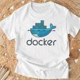 Docker Engine プラットフォーム間でのアプリケーションのデプロイと実行 Tシャツ 高齢者への贈り物