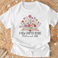 Floral Book A New Chapter Begins Retired 2026 Retirement T-Shirt Gifts for Old Men Floral Book A New Chapter Begins Retired 2026 Retirement T-Shirt Gifts for Old Men