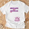 Guest List First Day At School Guest Book First Class T-Shirt Gifts for Old Men