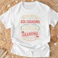 If Momays No Ask Grandma Familyassy Quote Tシャツ 高齢者への贈り物