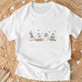 I'm Just Here For The Books Cute Halloween Ghost Reading T-Shirt Gifts for Old Men
