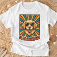 In My Golden Era レトロレトリバー ドッグサングラス グラフィックtシャツ 長袖tシャツ Tシャツ 高齢者への贈り物