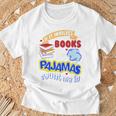 If It Involves Books And Pajamas Count Me In T-Shirt Gifts for Old Men