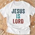 Jesus Is Lord – Christian Faithintage Born-Again Graphic Tシャツ 高齢者への贈り物