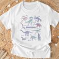 Jurassic World Dinosaurs Textbook Page T-Shirt Gifts for Old Men