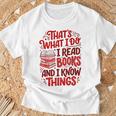 Librarian Book Lover Men Women Reading T-Shirt Gifts for Old Men