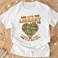 Library Lover Reading Books Librarian T-Shirt Gifts for Old Men